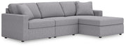 Modmax 3-Piece Sectional Sofa Storage Chaise