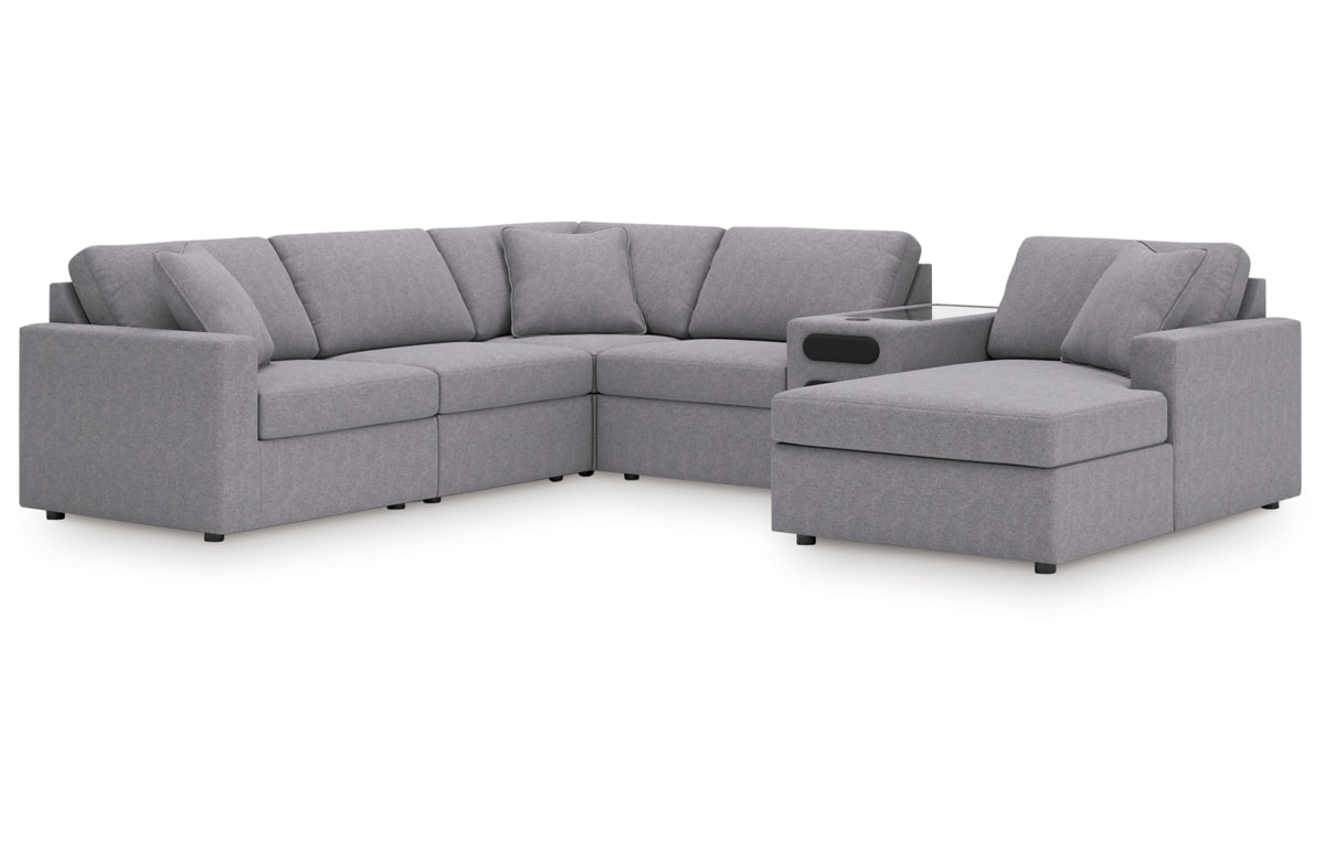 Modmax 6-Piece Sectional with Audio System and Chaise