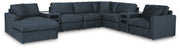 Modmax 8-Piece Sectional with Storage Chaise and Audio Consoles