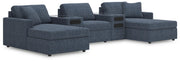 Modmax 5-Piece Double Storage Chaise Sectional with Audio Consoles