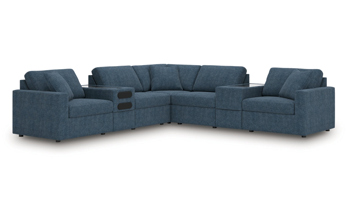 Modmax 7-Piece Balanced Sectional with Audio and Storage Consoles