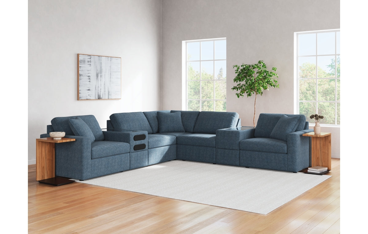 Modmax 7-Piece Balanced Sectional with Audio and Storage Consoles