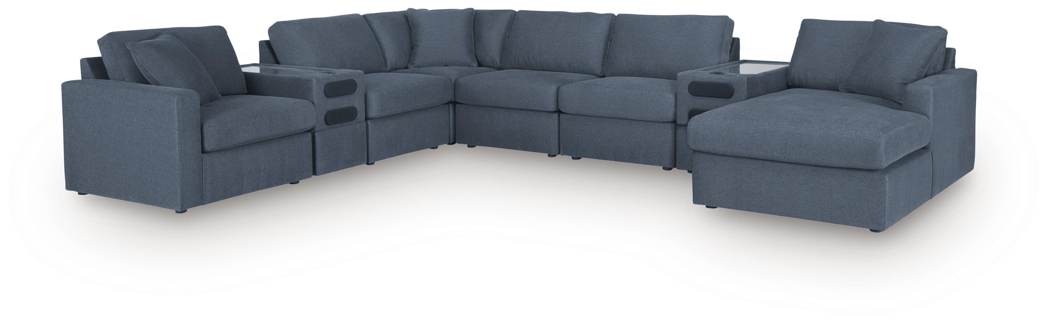 Modmax 8-Piece Sectional with Storage Chaise and Audio Consoles