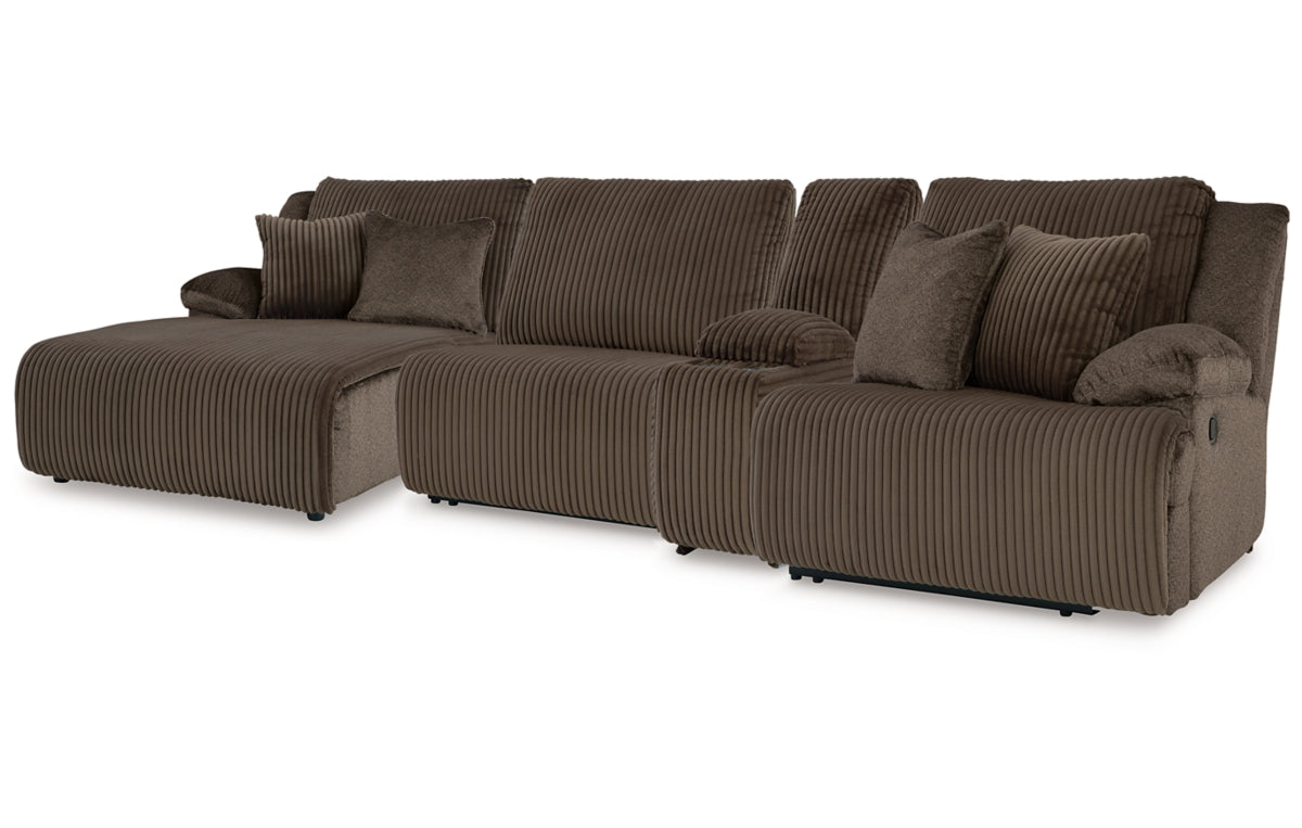Top Tier 4-Piece Reclining Sectional with Chaise