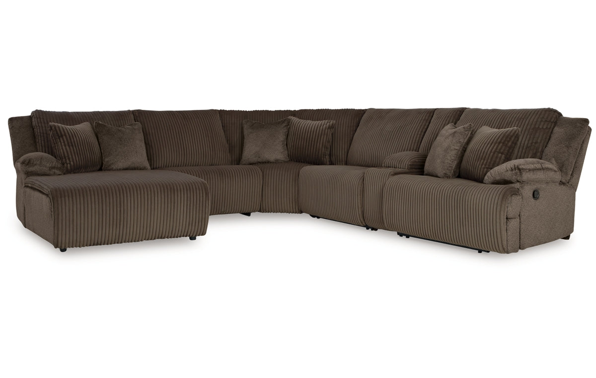 Top Tier 6-Piece Reclining Sectional with Chaise