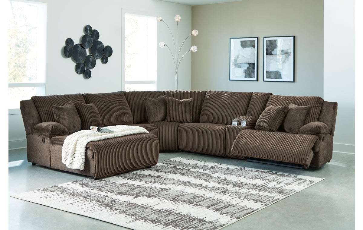 Top Tier 6-Piece Reclining Sectional with Chaise