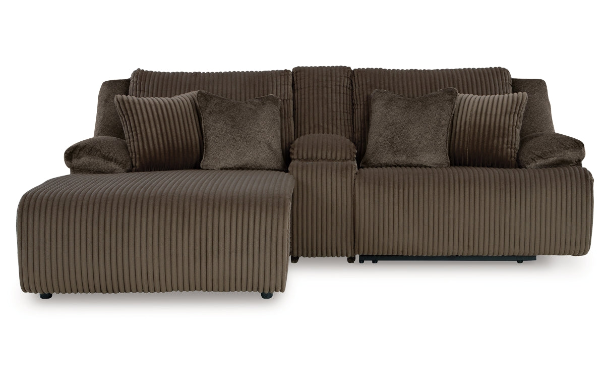 Top Tier 3-Piece Reclining Sectional Sofa with Chaise