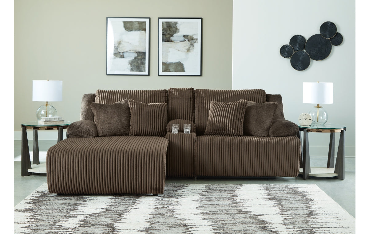 Top Tier 3-Piece Reclining Sectional Sofa with Chaise