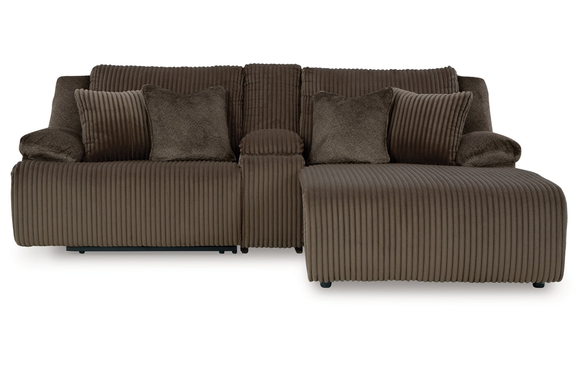 Top Tier 3-Piece Reclining Sectional Sofa with Chaise