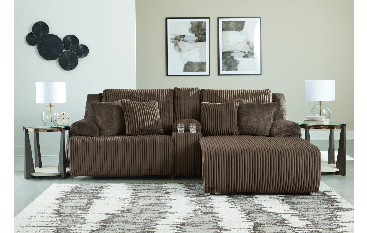 Top Tier 3-Piece Reclining Sectional Sofa with Chaise