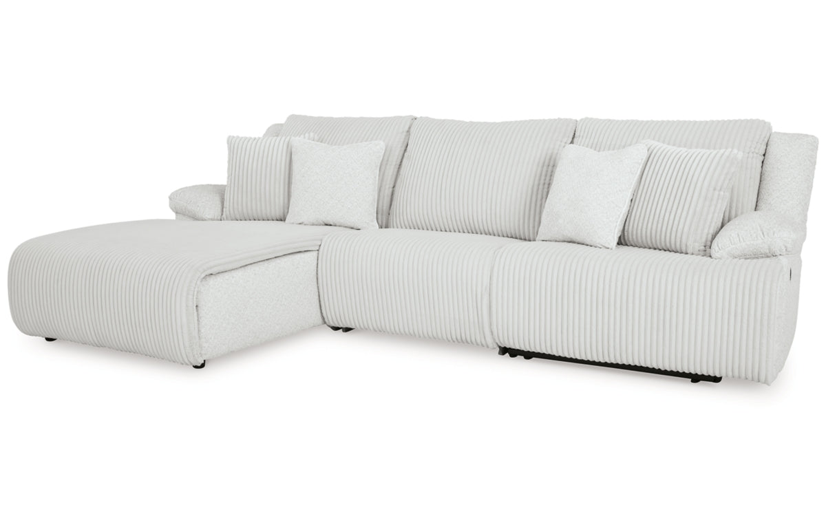 Top Tier 3-Piece Reclining Sectional Sofa Chaise