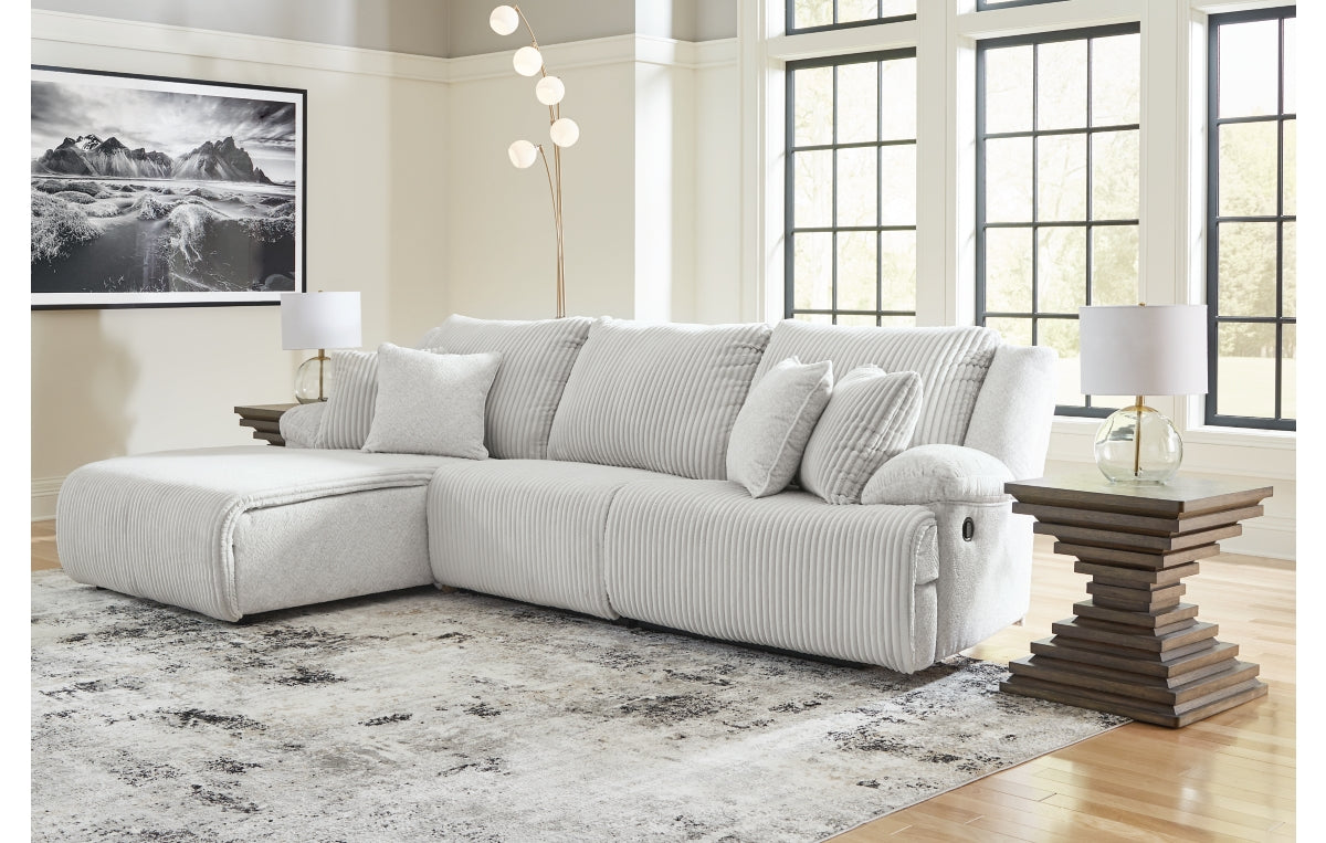 Top Tier 3-Piece Reclining Sectional Sofa Chaise