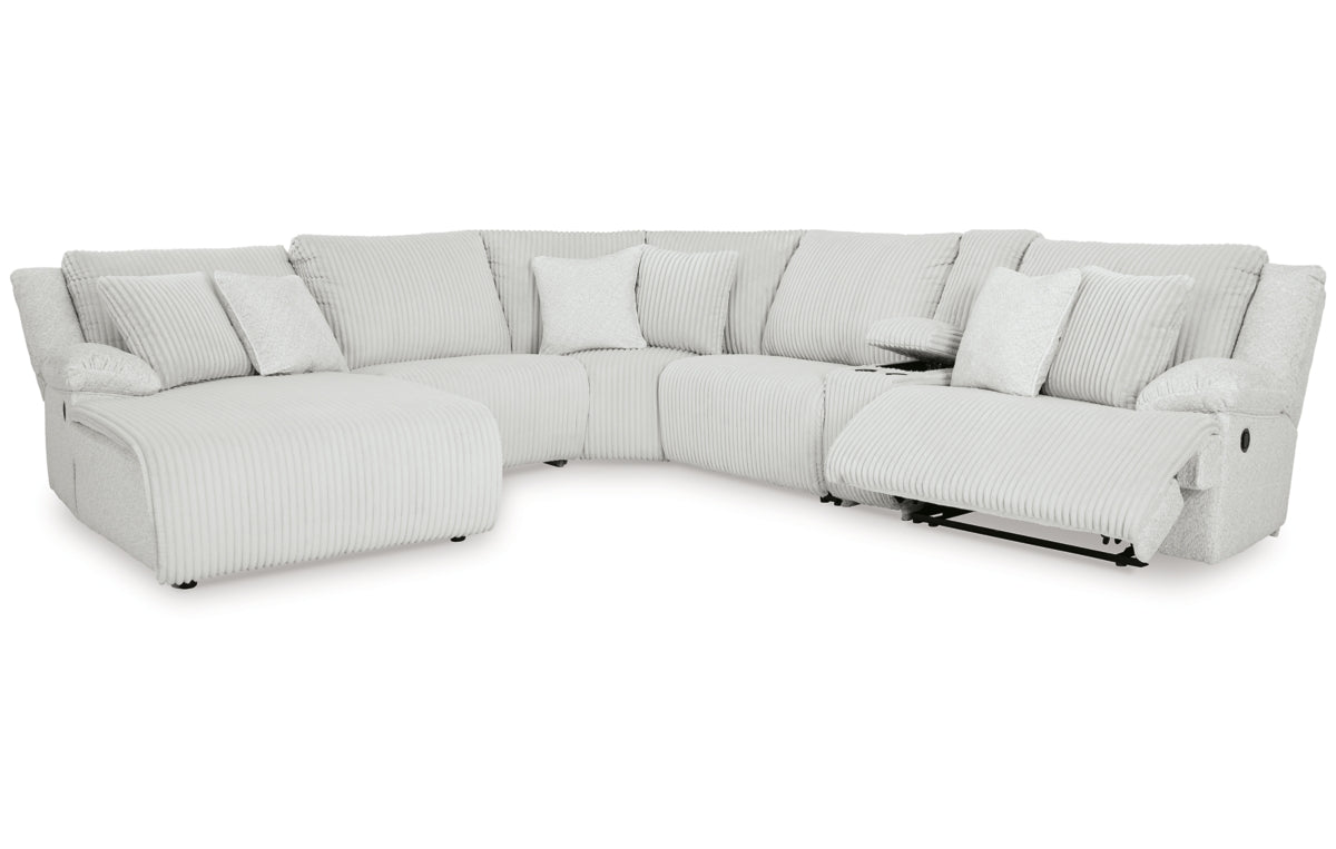 Top Tier 6-Piece Reclining Sectional with Chaise