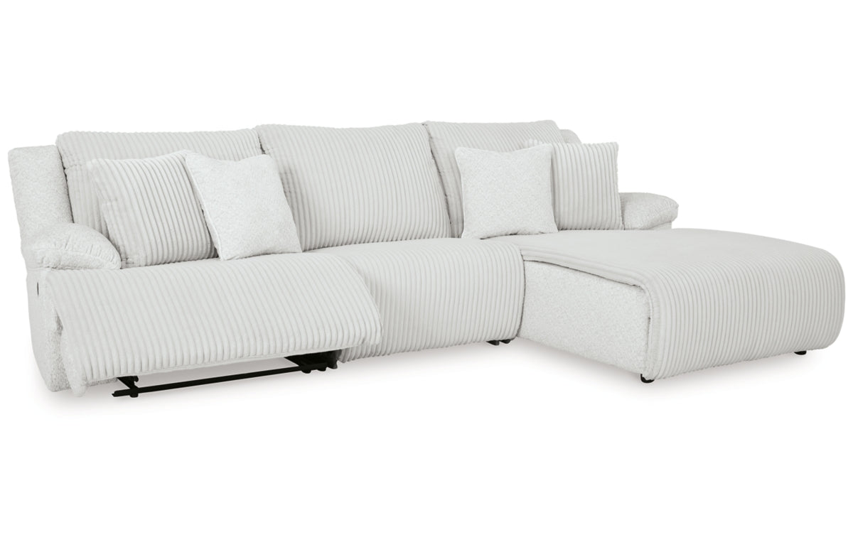 Top Tier 3-Piece Reclining Sectional Sofa Chaise