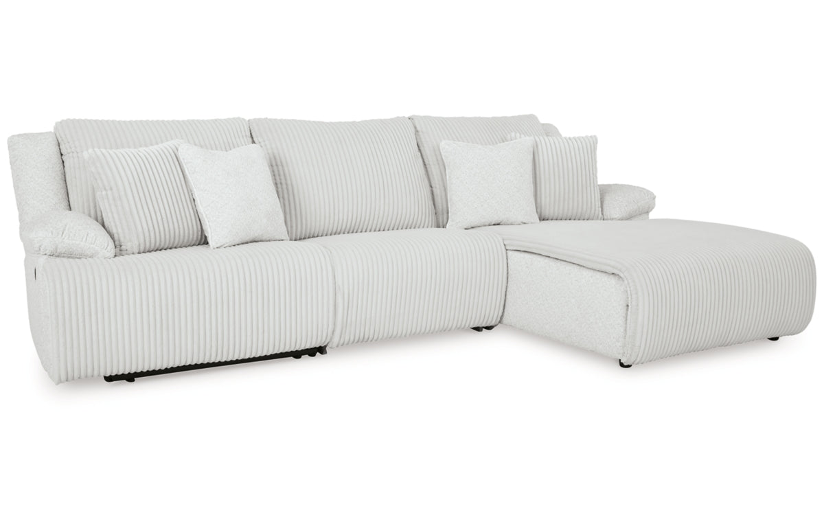 Top Tier 3-Piece Reclining Sectional Sofa Chaise