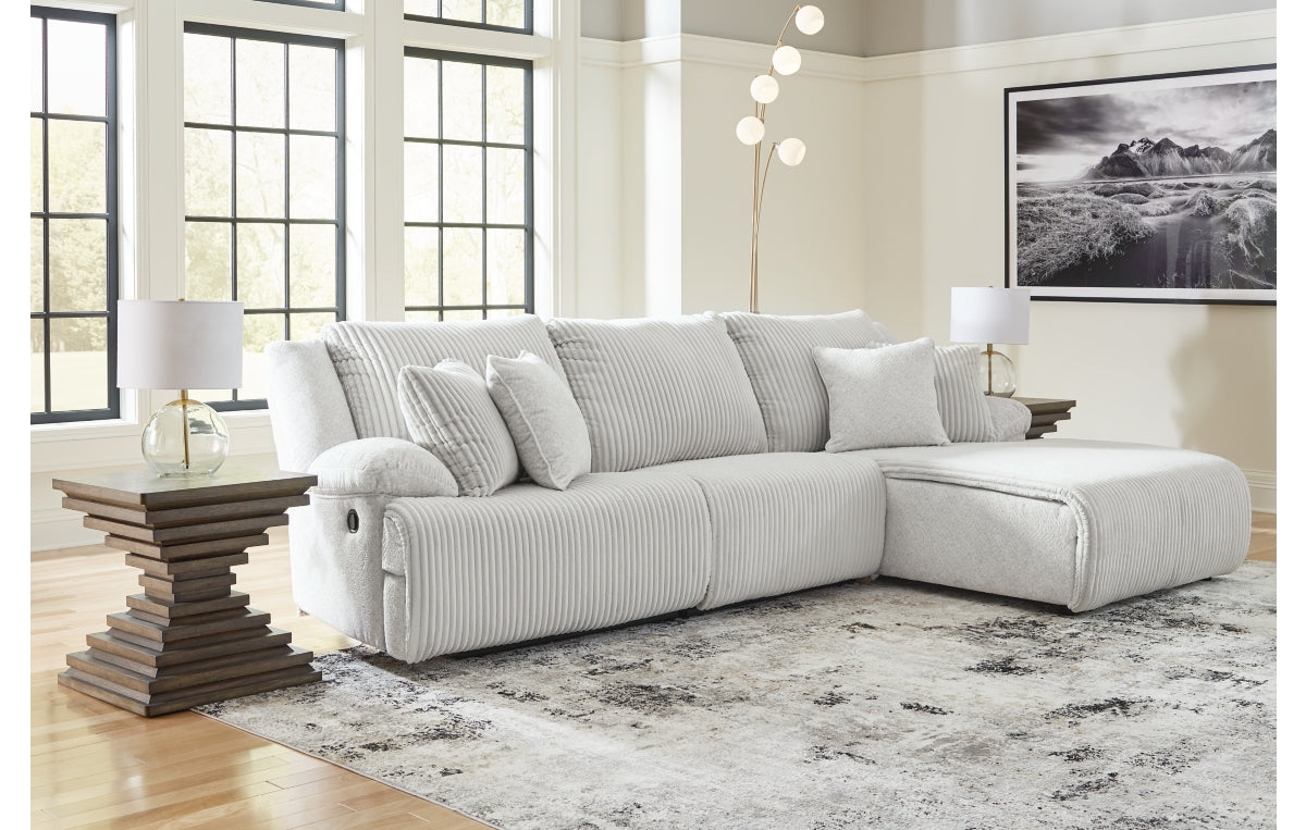 Top Tier 3-Piece Reclining Sectional Sofa Chaise