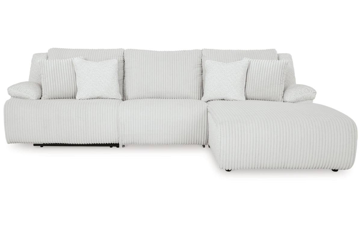Top Tier 3-Piece Reclining Sectional Sofa Chaise