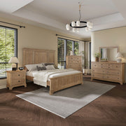 Haven Hills King Panel Bed, Dresser & Mirror, Chest, Nightstand