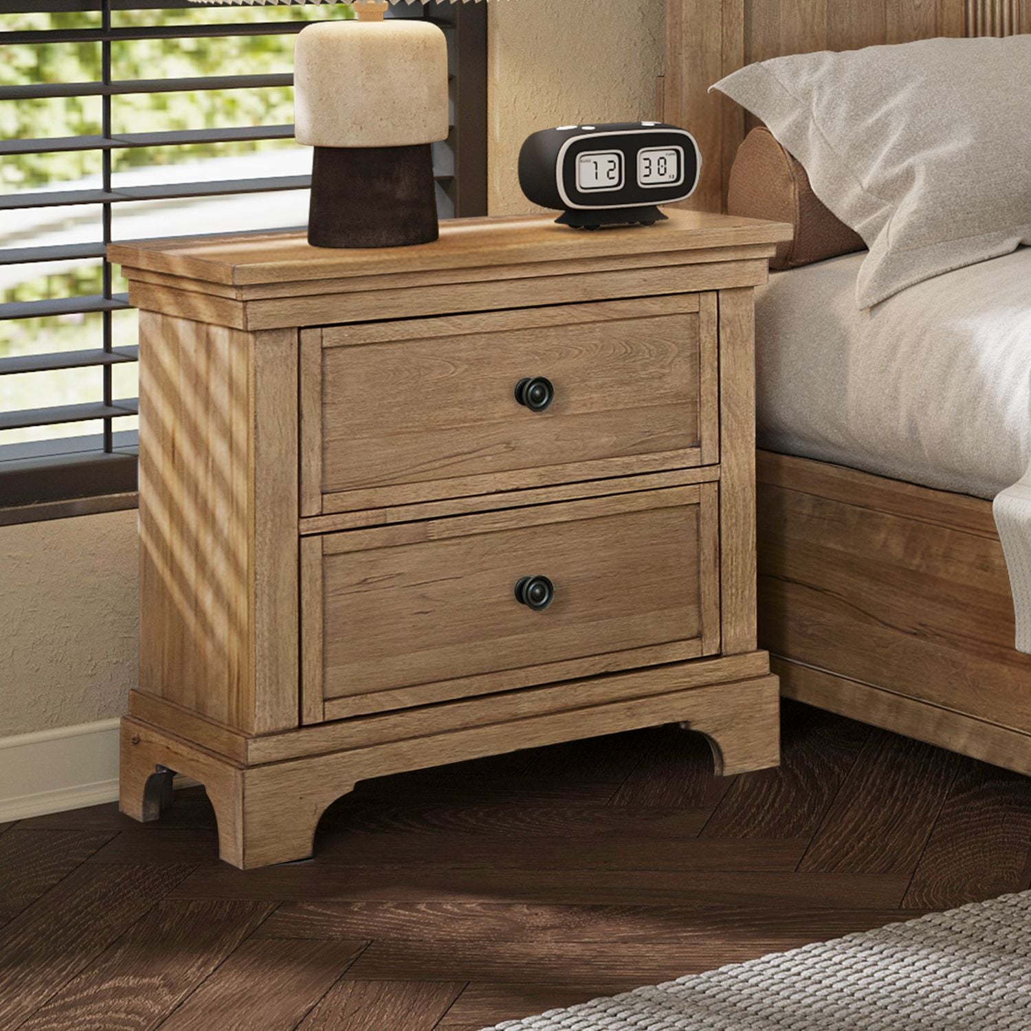 Haven Hills Nightstand with Charging Station