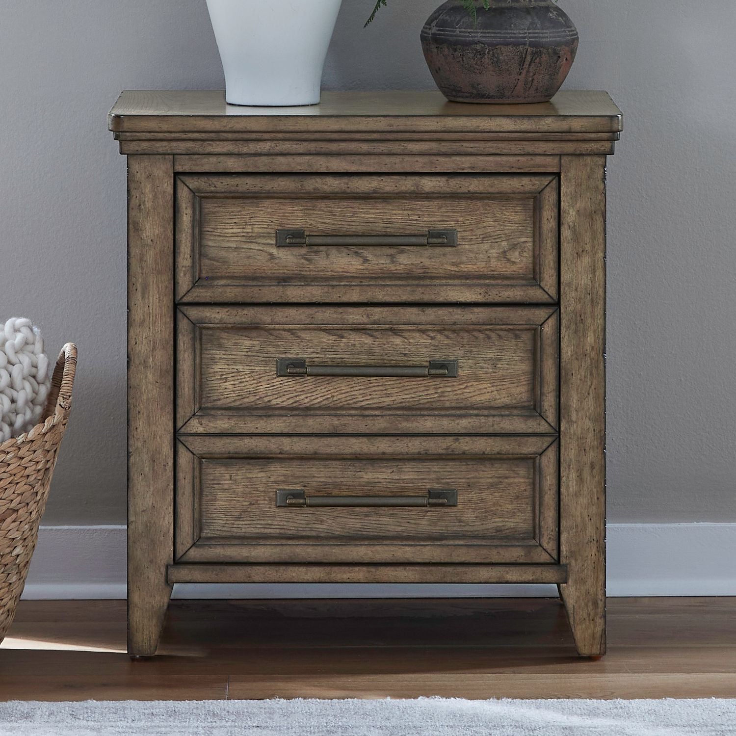 Carolina Park Nightstand with Charging Station