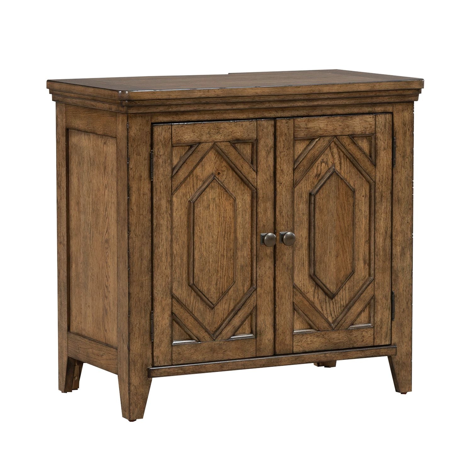 Carolina Park 2 Door Bedside Chest with Charging Station