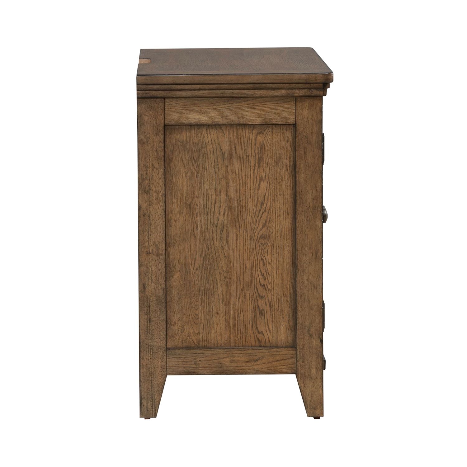 Carolina Park 2 Door Bedside Chest with Charging Station