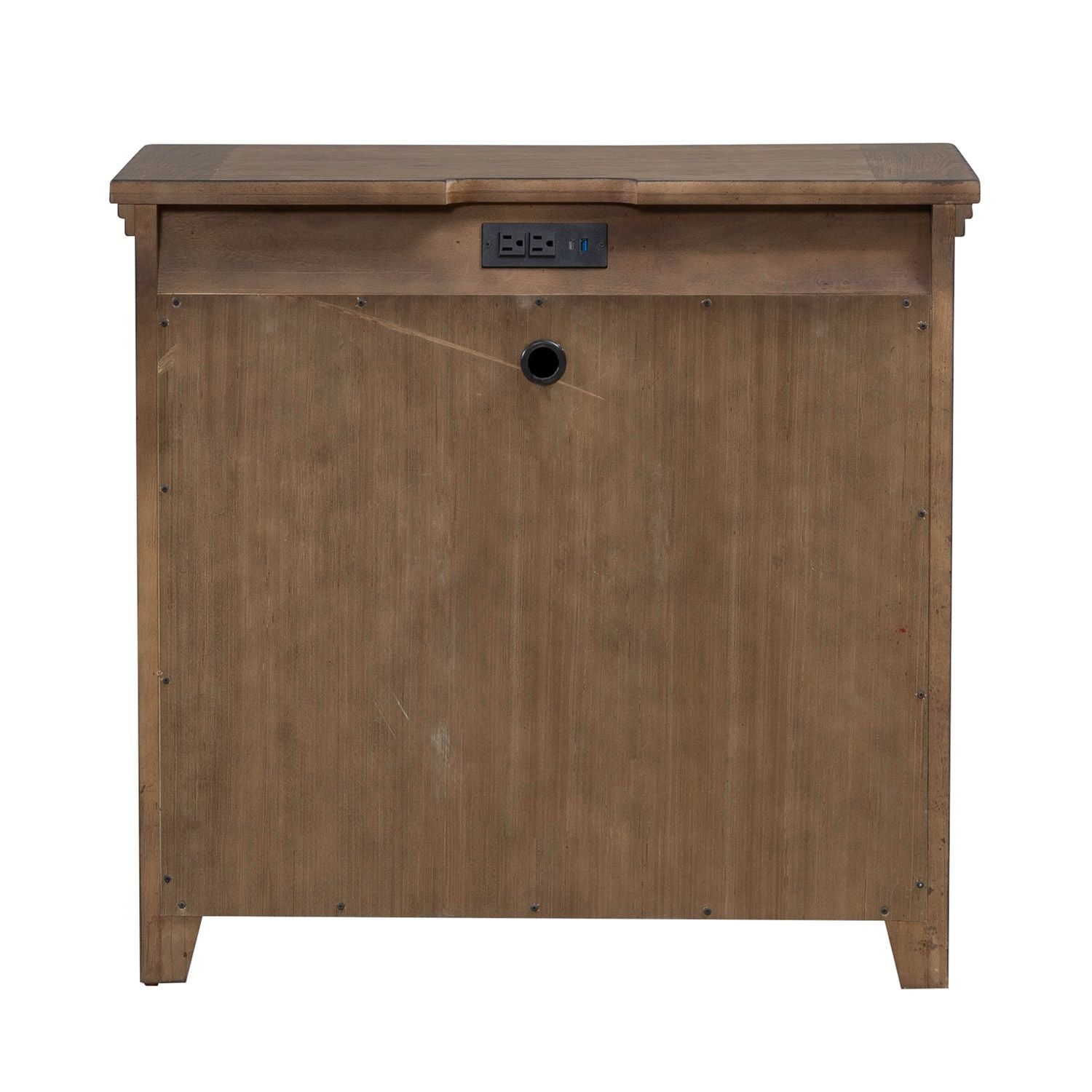 Carolina Park 2 Door Bedside Chest with Charging Station