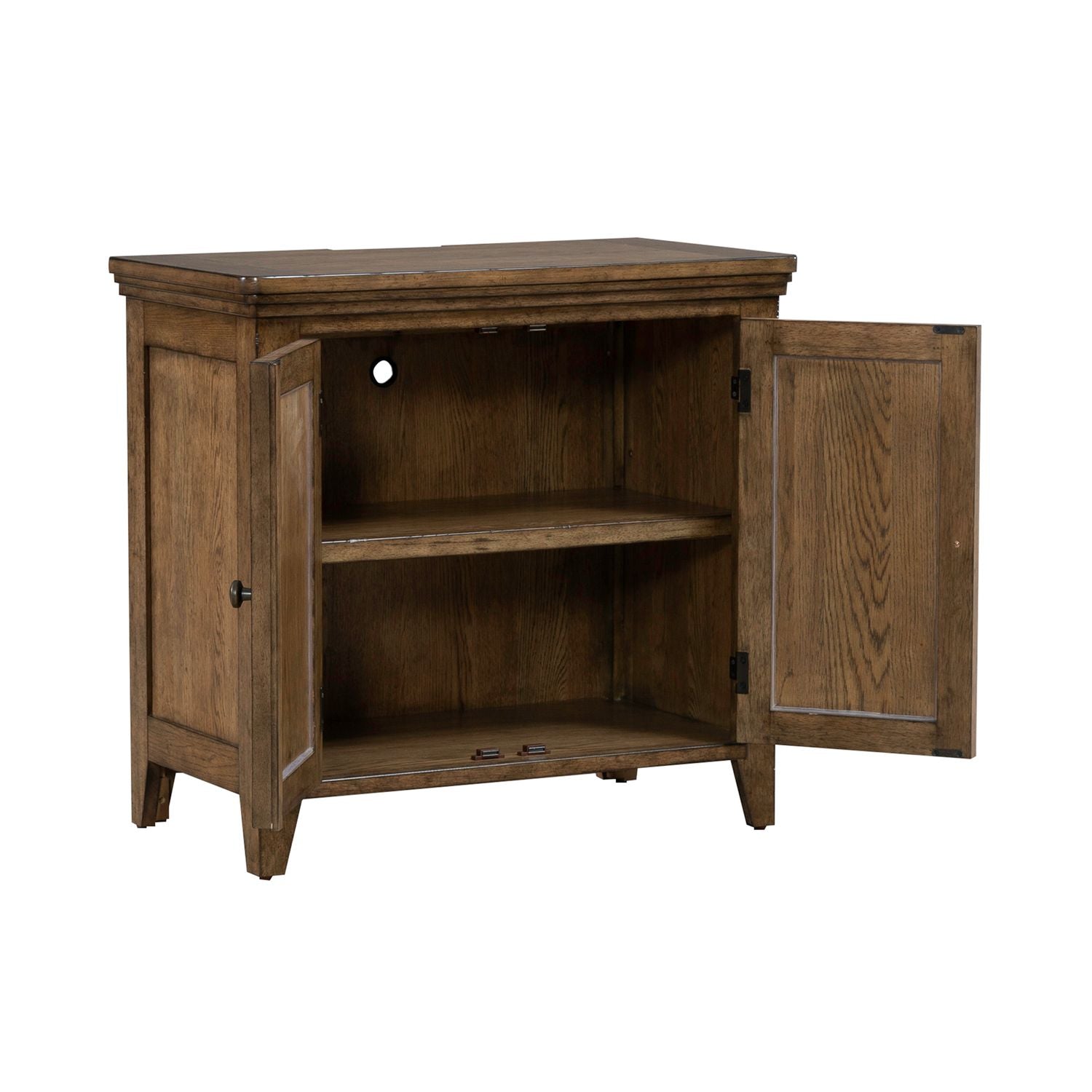 Carolina Park 2 Door Bedside Chest with Charging Station