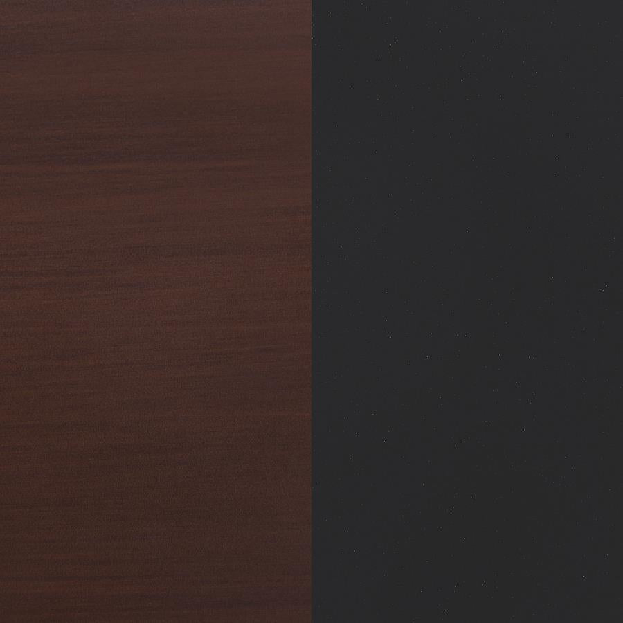 Zimmerlee 2-drawer Side Table with Shelf Rust Brown