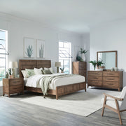 Shaker Lakes King California Panel Bed, Dresser & Mirror, Chest, Nightstand