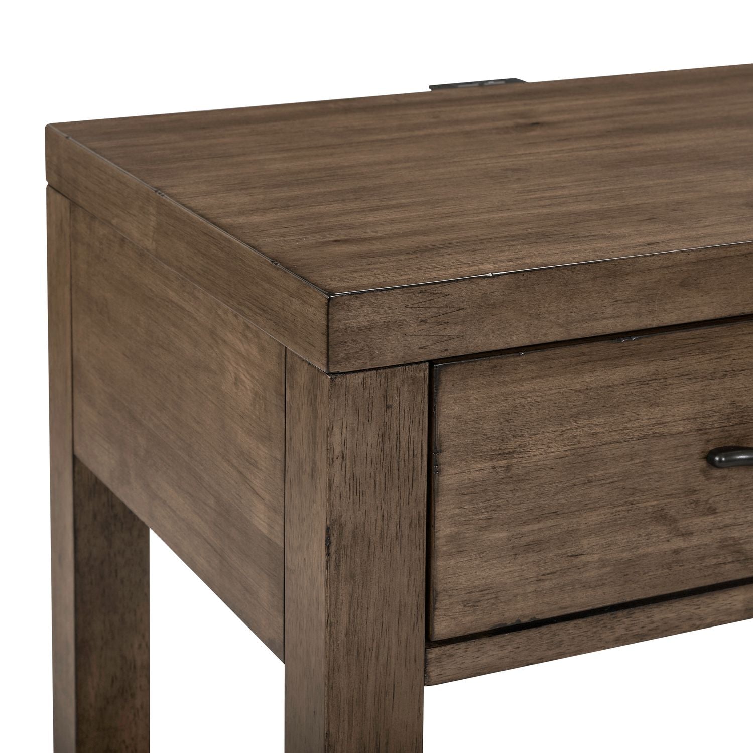 Shaker Lakes Open Nightstand with Charging Station