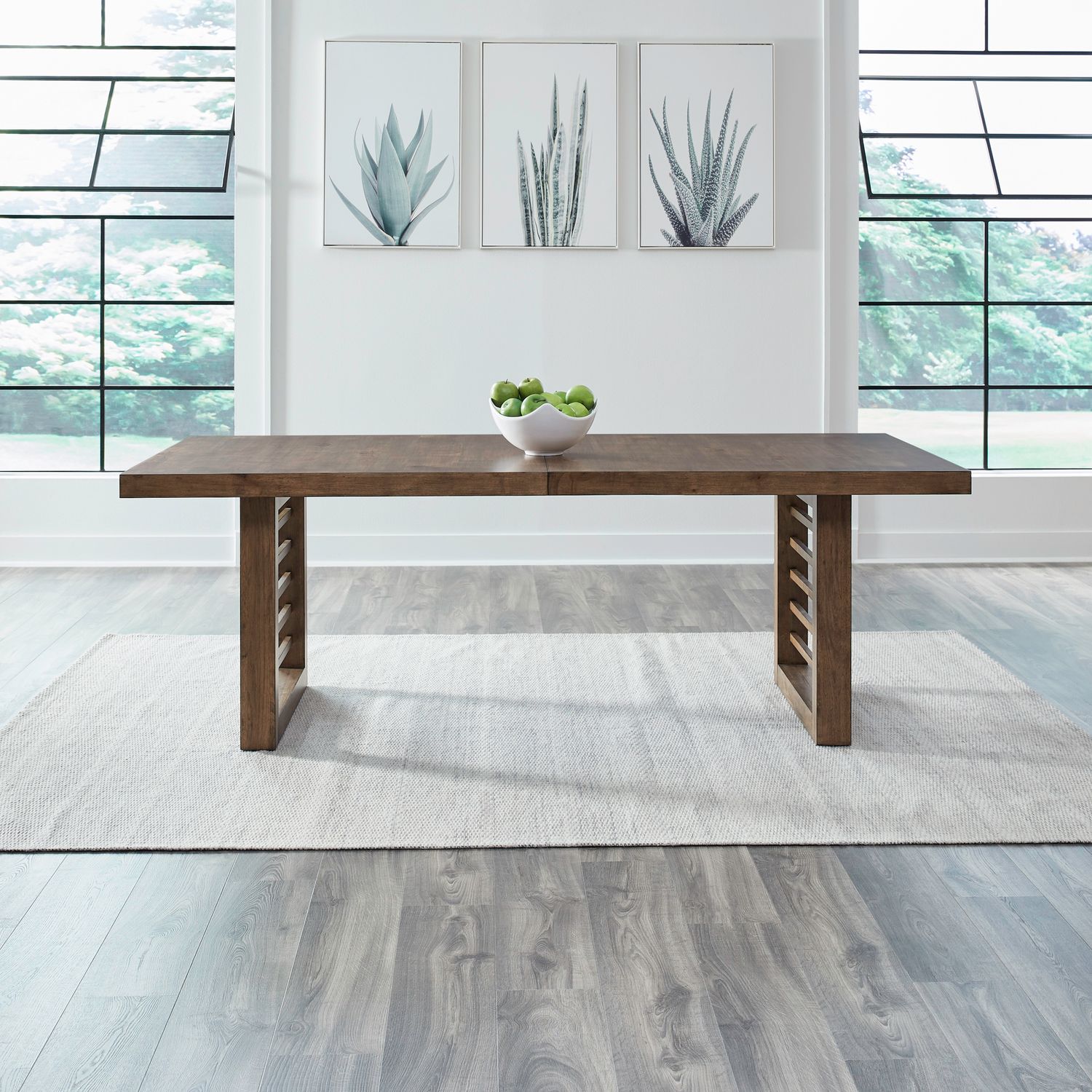 Shaker Lakes Double Pedestal Table Set