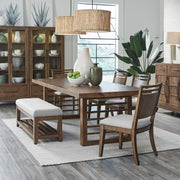 Shaker Lakes Opt 6 Piece Double Pedestal Table Set