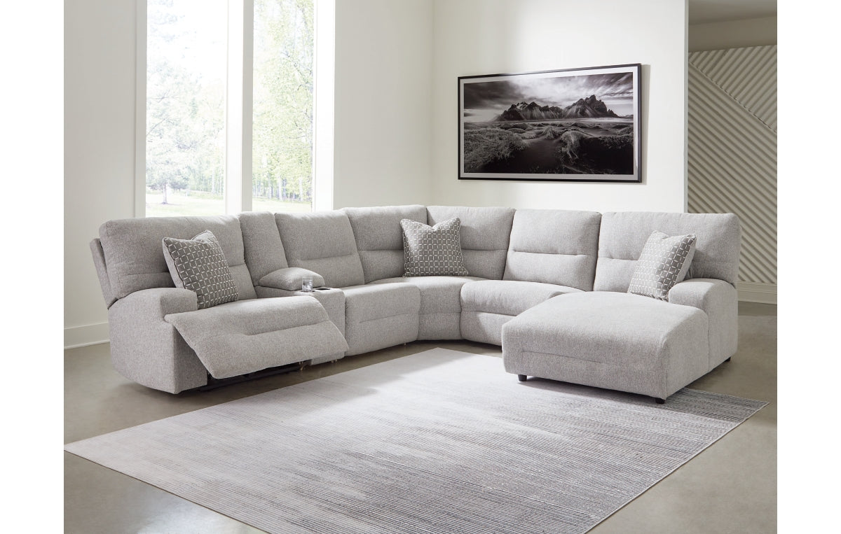 Acklen Place 6-Piece Power Reclining Sectional with Chaise