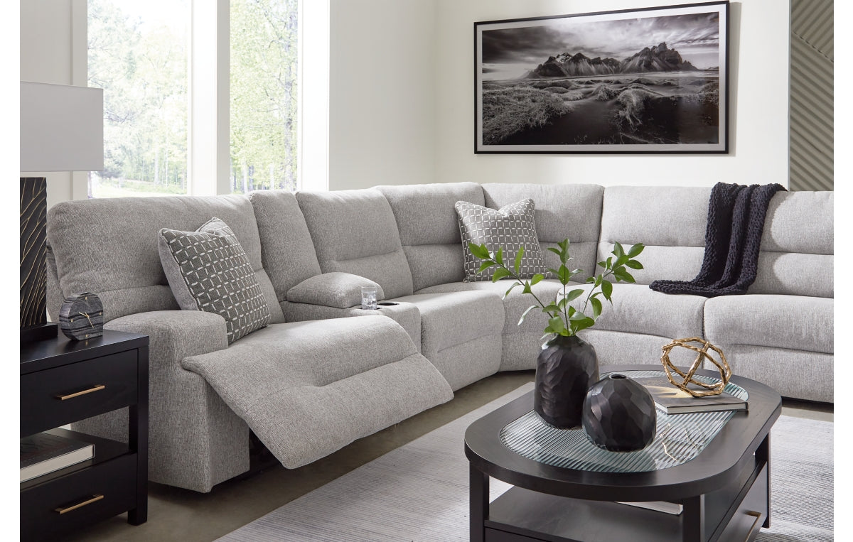 Acklen Place 7-Piece Power Sectional Reclining Sofa with Storage Console