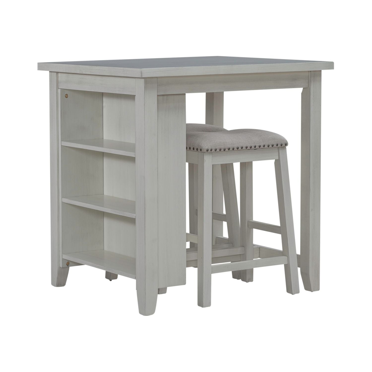 Brook Creek 3 Piece Counter Set - White
