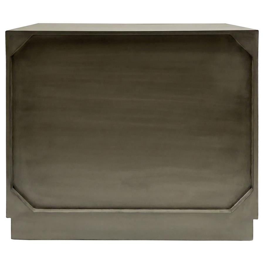 Parkes 2-door Bone Inlay Accent Cabinet Distressed Grey