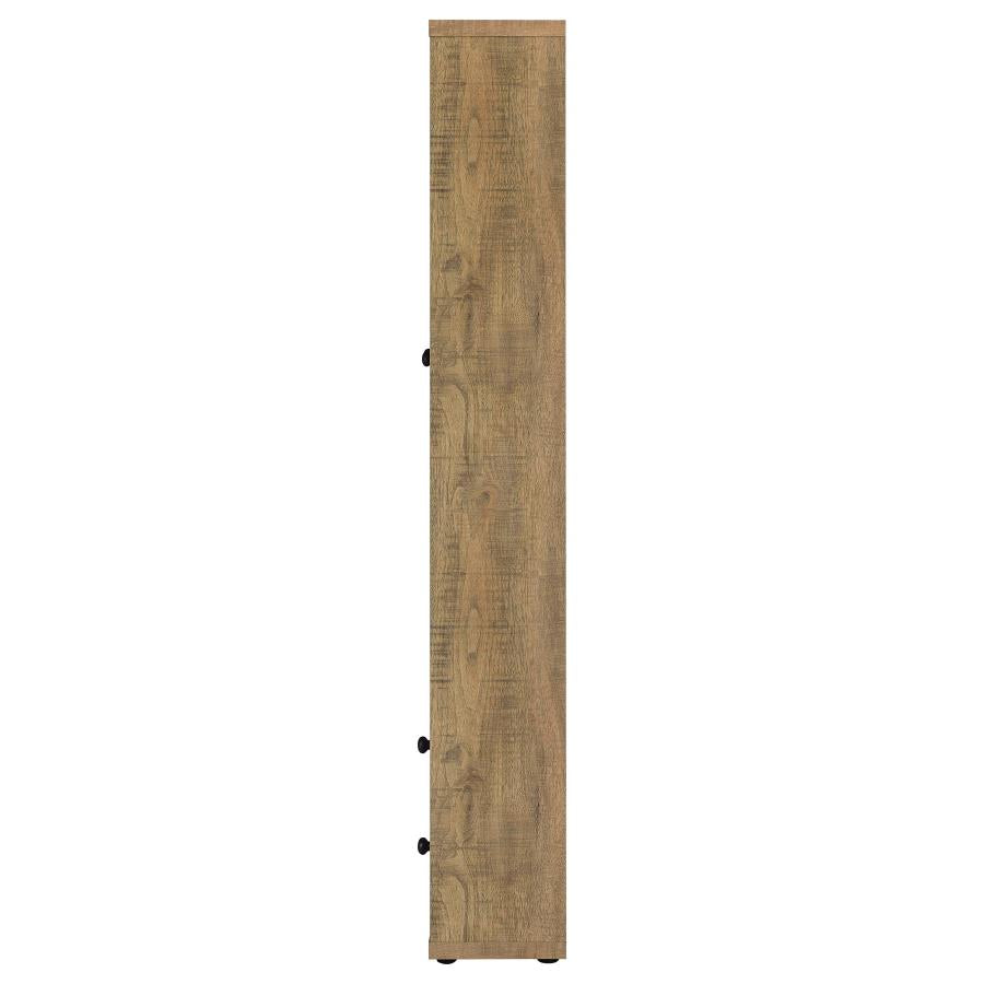Hawthorne 3-shelf Glass Door Tall Cabinet with Drawers Mango