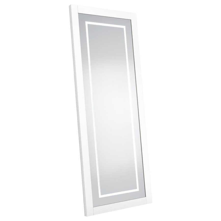 Nordio 72-inch LED Tempered Full Length Floor Mirror White