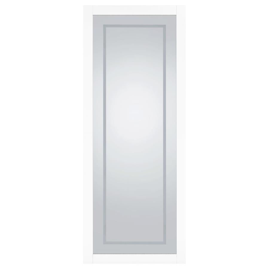 Nordio 72-inch LED Tempered Full Length Floor Mirror White