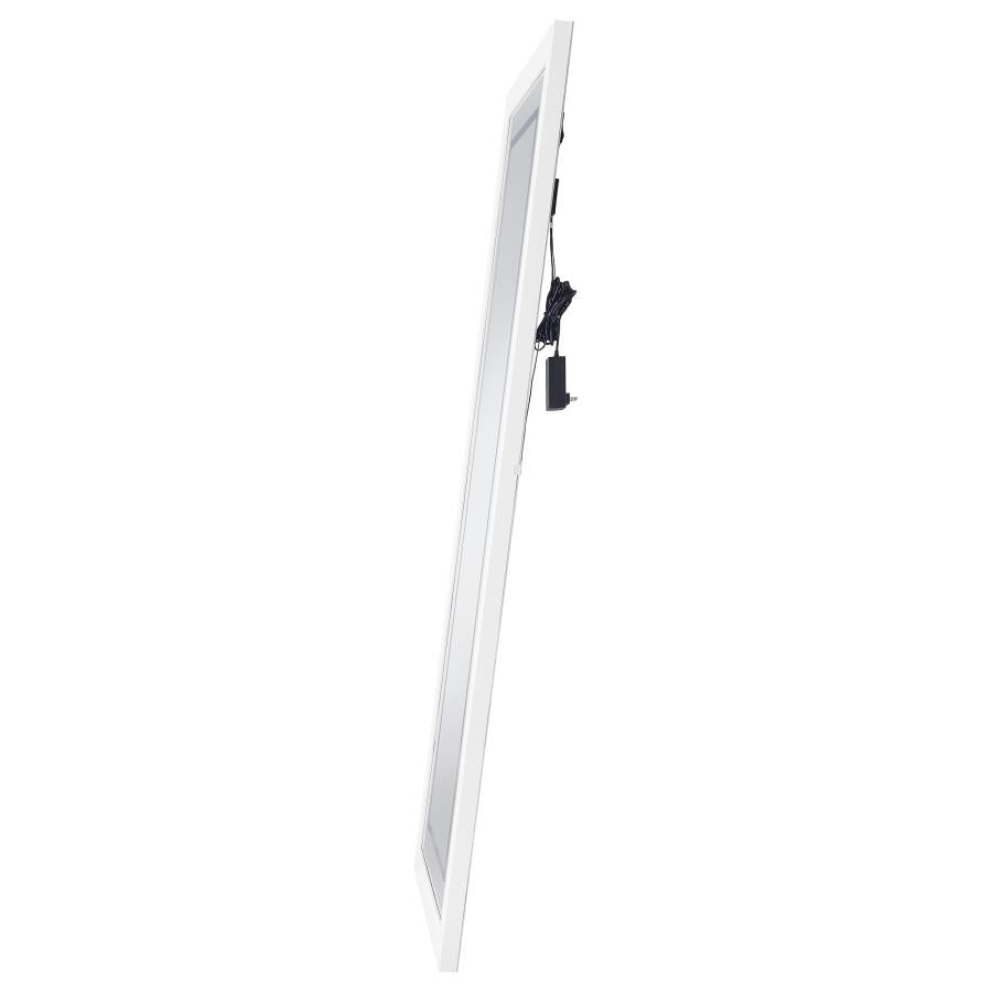 Nordio 72-inch LED Tempered Full Length Floor Mirror White