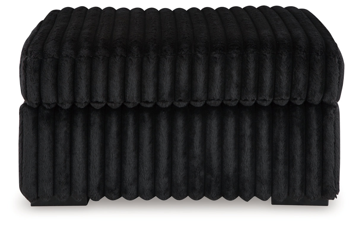 Midnight-Madness Oversized Accent Ottoman