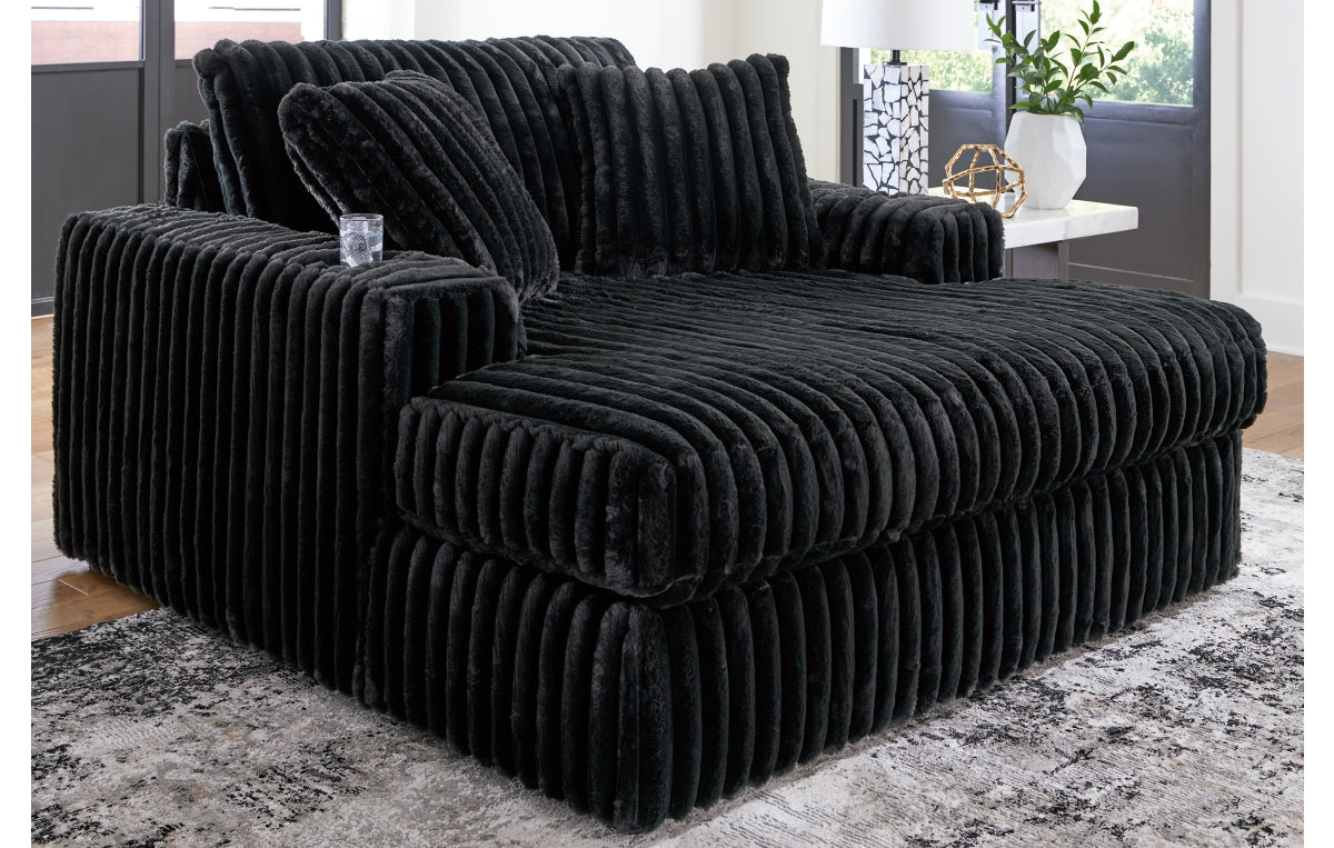 Midnight-Madness Oversized Chaise