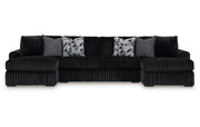 Midnight-Madness 3-Piece Sectional with Chaise
