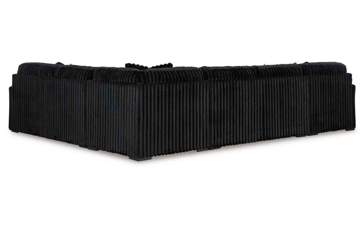 Midnight-Madness 4-Piece Sectional with Chaise