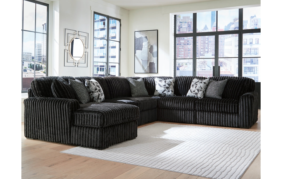 Midnight-Madness 6-Piece Sectional with Chaise