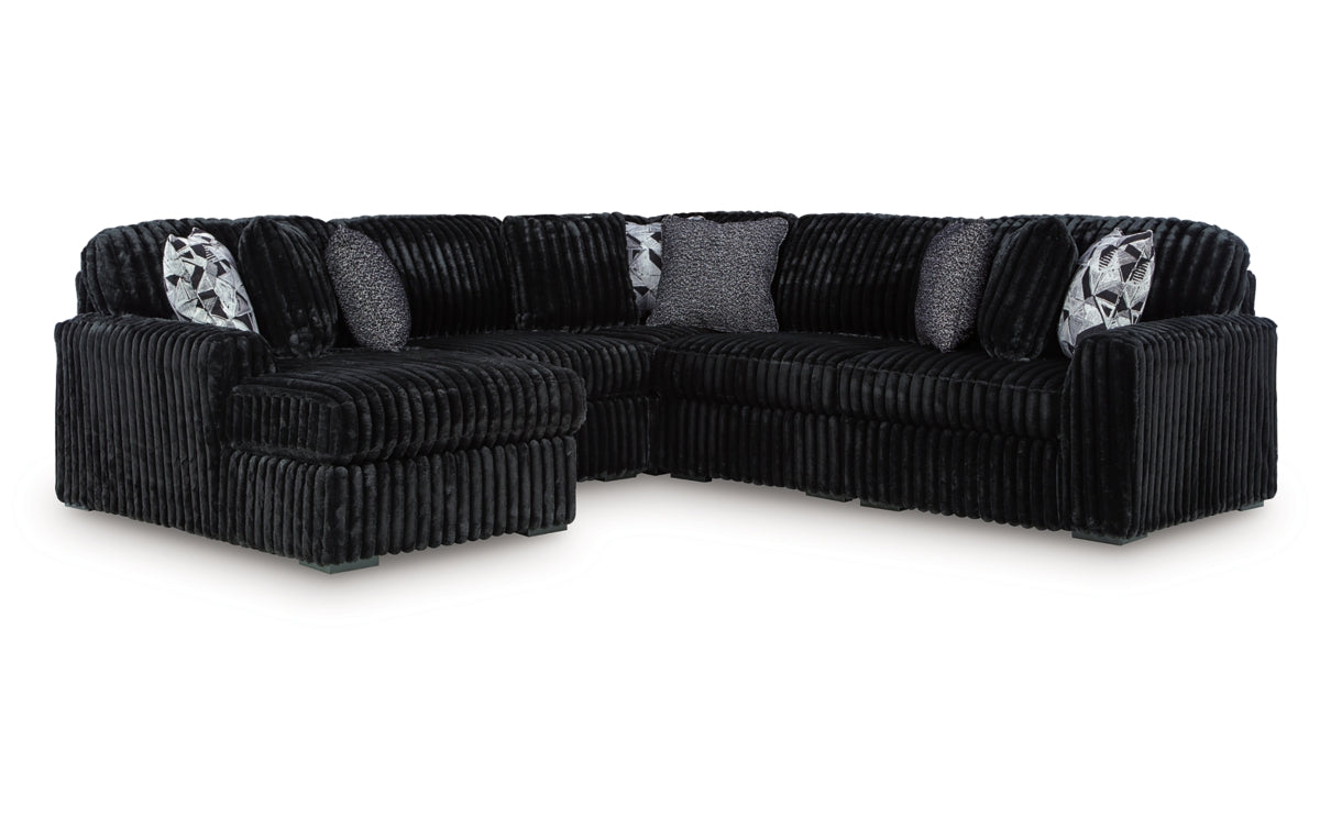 Midnight-Madness 6-Piece Sectional with Chaise