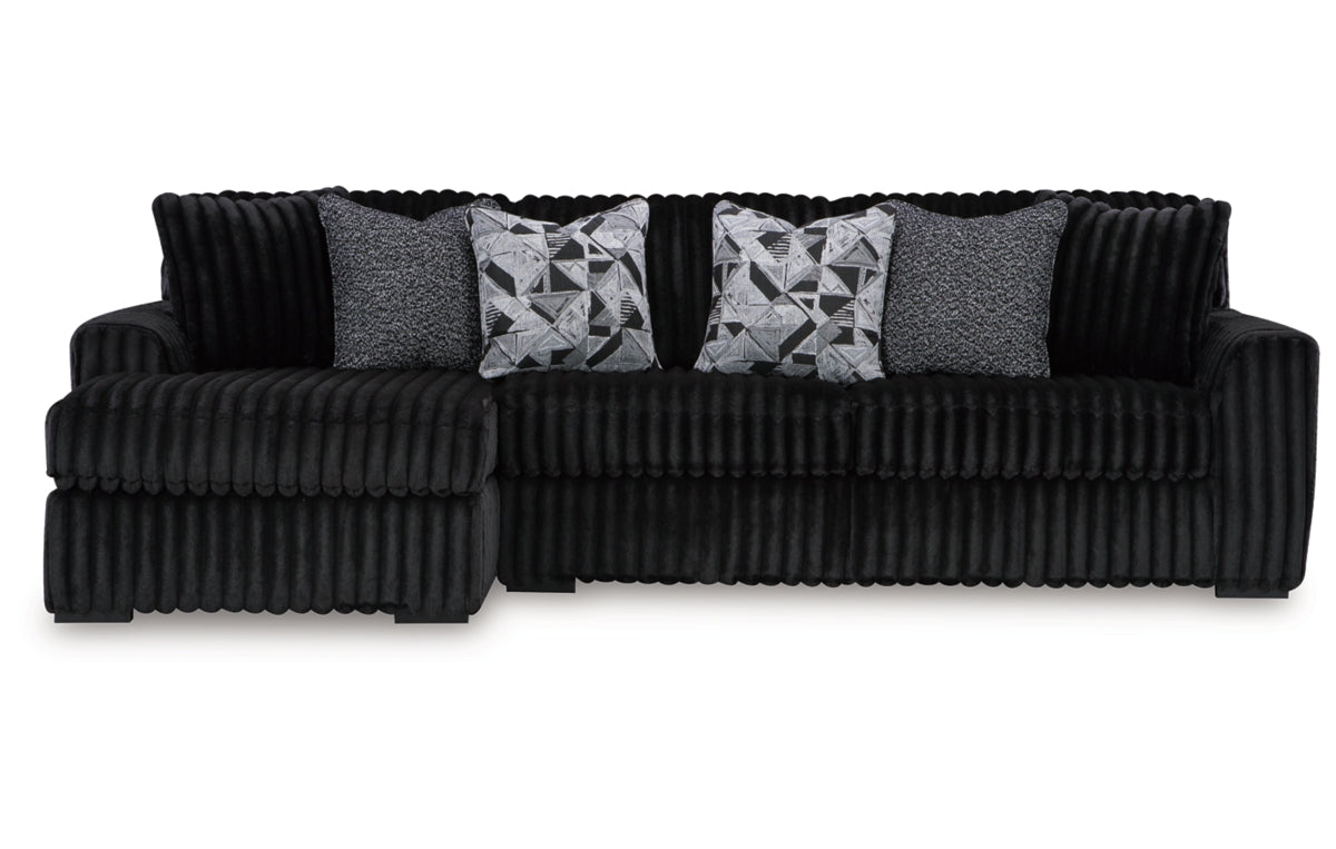 Midnight-Madness 2-Piece Sectional Sofa with Chaise
