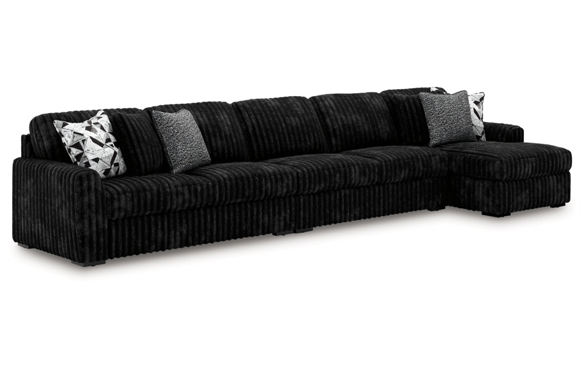 Midnight-Madness 3-Piece Sectional with Chaise