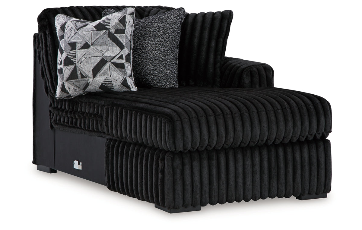 Midnight-Madness 3-Piece Sectional with Chaise